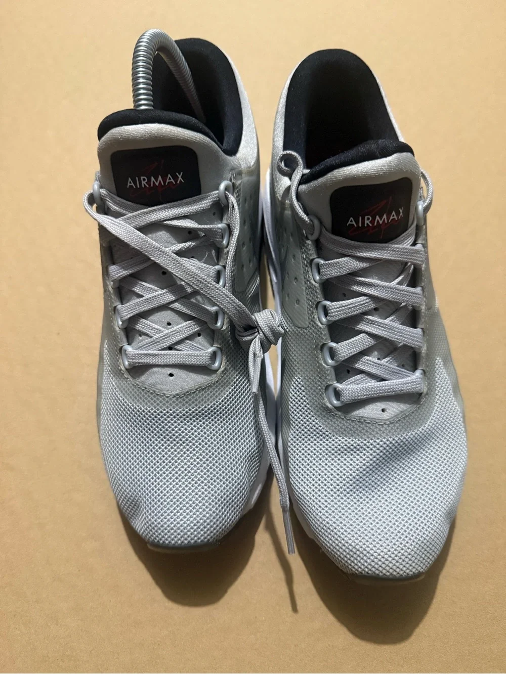 Nike Grey and White Air Runner Sneakers